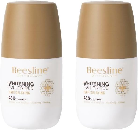 Beesline Roll On Deodorant Hair Delaying 50ml Twin Pack (1+50% Off)