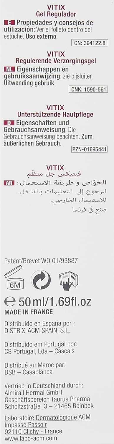 ACM VITIX Regulating Toners & Astringents Gel, 50 ml