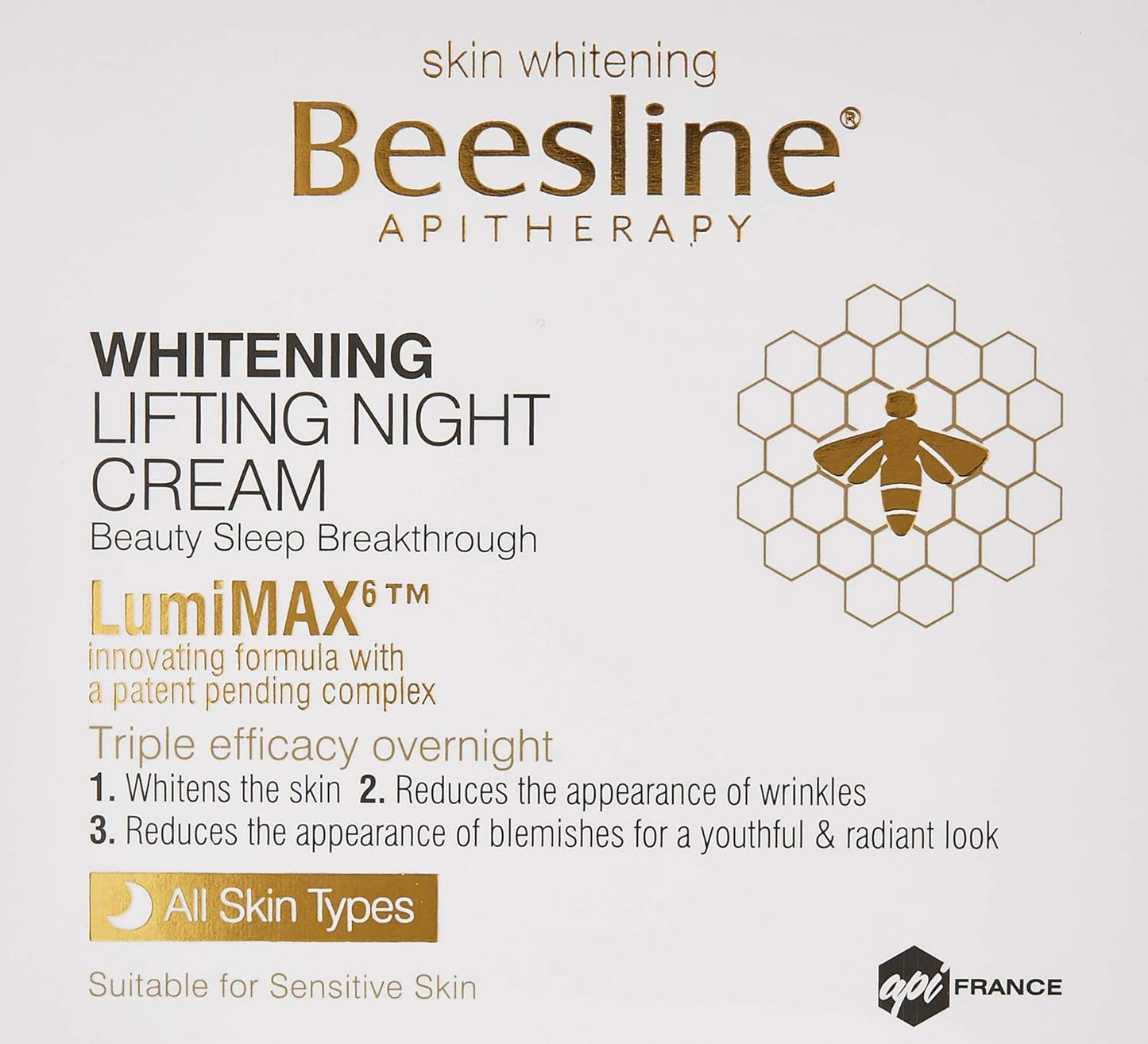 Beesline Whitening Lifting Night Cream Moisturizing & Nourishing All Type Skin - 50 ml