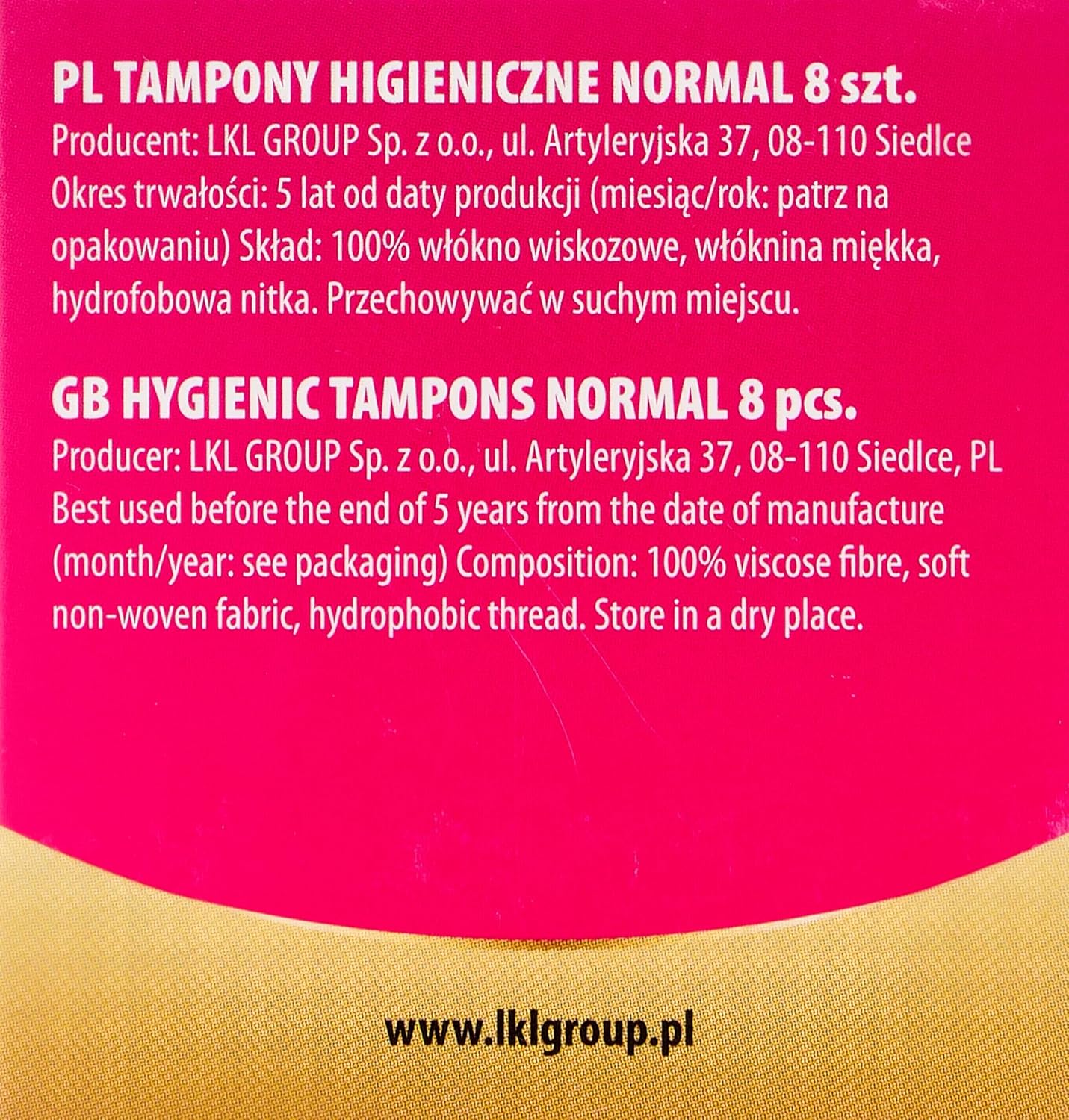 Vera Normal Tampons 8-Pieces