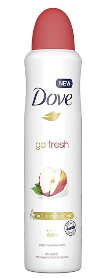 Dove Deodorant Spray Go Fresh with Apple & White Tea Scent - 250ml