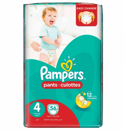 Pampers Pants Jumpo Pack Midi- Size 4, 56 Pieces