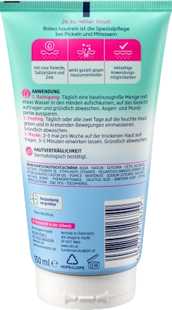 Balea hautrein 3in1 Reinigung Peeling & Maske