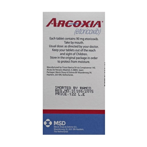 arcoxia 90 mg 14 tablets