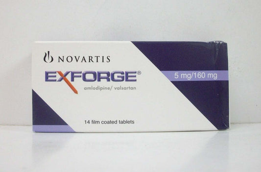 Exforge 5 mg-160 mg - 14 Tablets
