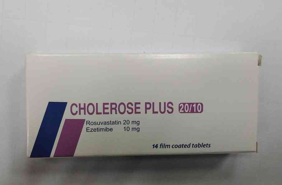 Cholerose plus 10/20mg 14 f.c. tablets