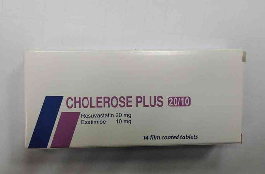 Cholerose plus 10/20mg 14 f.c. tablets