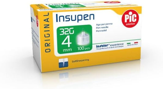 Pic Insupen Pen Needles 4 mm 100 Pcs