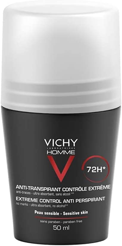 Vichy Homme 72-Hour Anti-Perspirant Deodorant, 50 ml