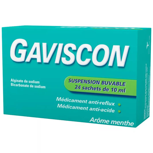 GAVISCON SUSPENSION 24 SACHETS DE 10 ML #IMPT#
