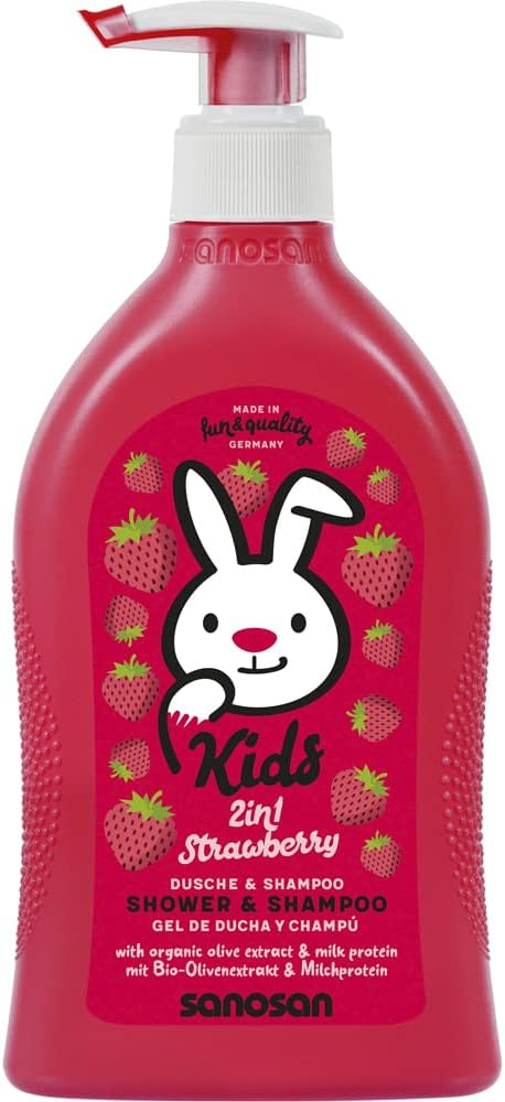 SANOSAN SHOWER & SHAMPO STRAWBERRY 500ML