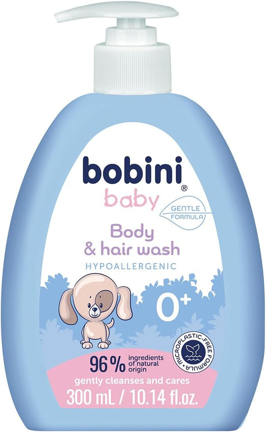 Bobini Shower Gel and Shampoo for Baby and Hair 300 ml