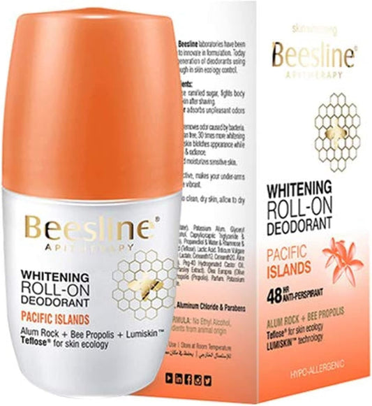 Beesline Pacific Island Whitening Roll On Deodorant 2 x 50 ml