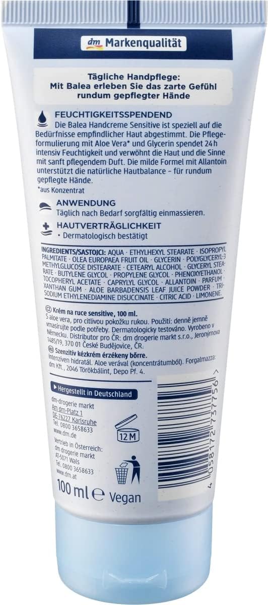 Balea Fast Absorbing Hand Cream 100ml