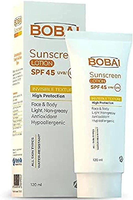 BOBAI Sunscreen Lotion For Face and Body SPF 45- (120ml)