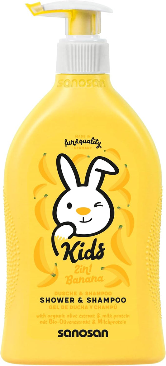 sanosan shower& shampoo 2*1 banana 400ml