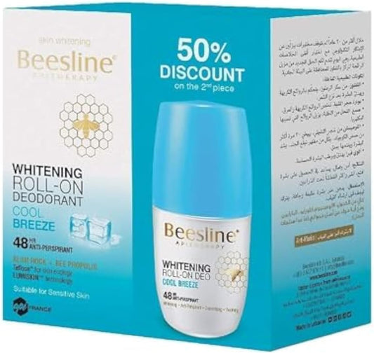 Beesline Beesline Roll On Skin Whitening Deodorant Cool Breeze, 2 X 50 ml - Pack Of 1