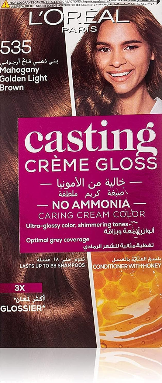 L'Oréal Paris Casting creme gloss - 535 Mahogany Golden Light Brown - 48ml - 72ml - 60ml