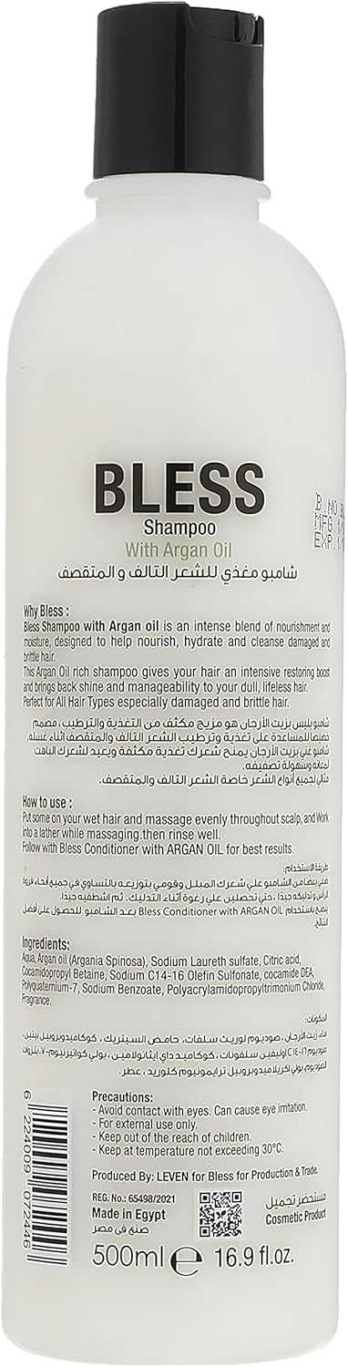 Bless Shampoo with Argan Oil, 500ml