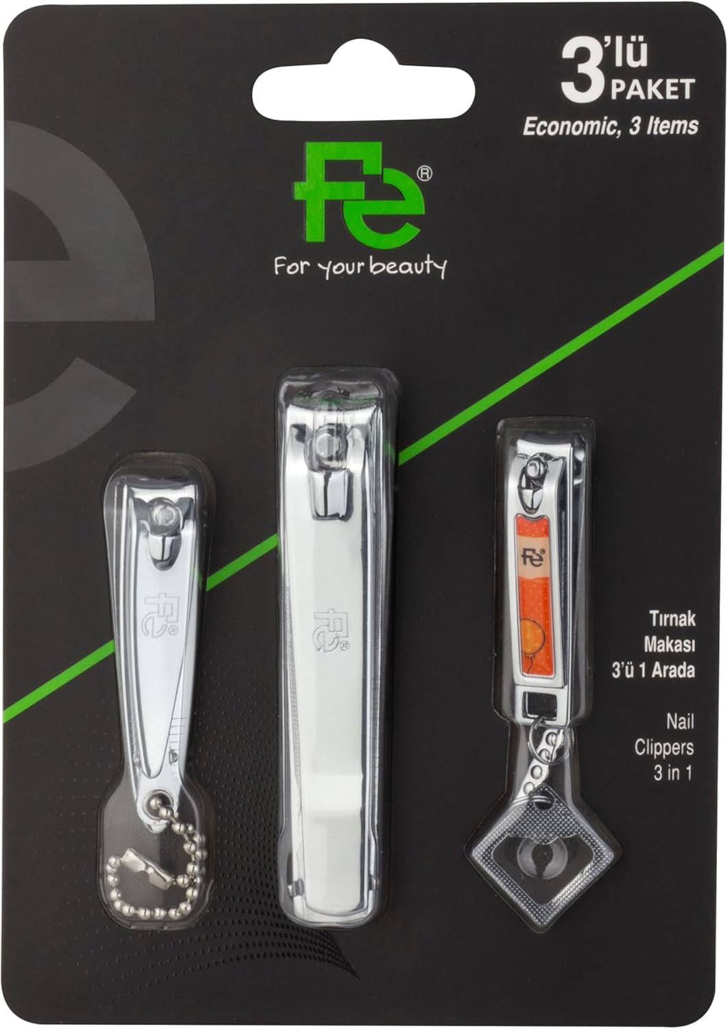 fe NAIL CLIPPER 3 IN 1 FEPI040