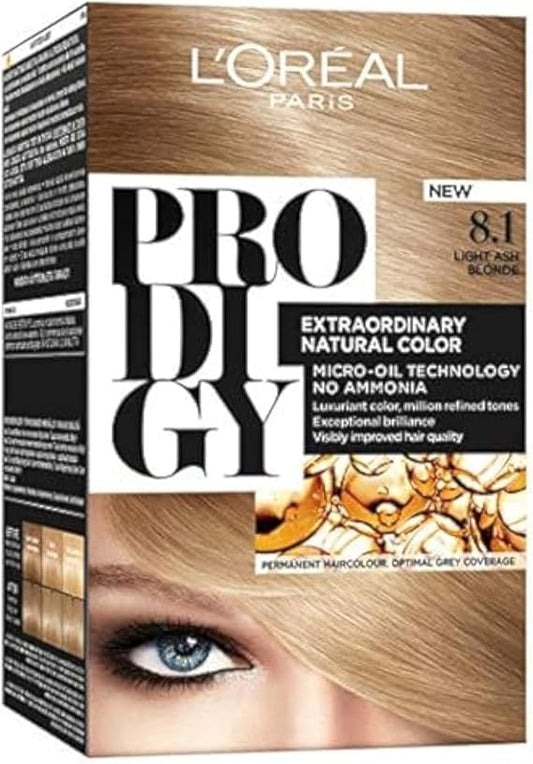 L'Oréal Paris Ammonia-Free Hair Dye, 8.1 Light Ash Blonde, 150g
