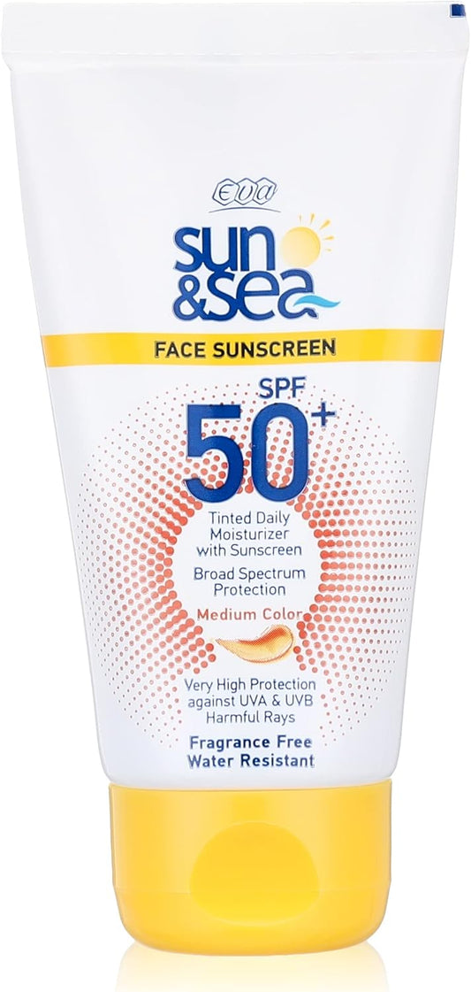 Eva Sun& Sea - Tinted Moisturizer, SPF 50+, Medium, 40 ml