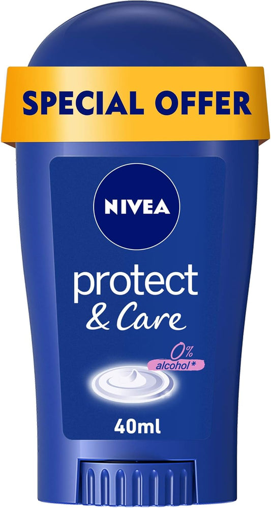 NIVEA Protect & Care Antiperspirant Stick for Women, 40 ml
