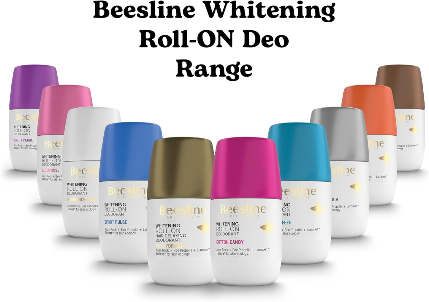 Beesline Whitening Roll-On Deodorant Elder Rose 48h Protection (1+1) Promo Pack - 50 ml