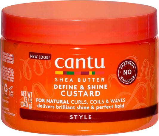 Cantu Shea Butter For Natural Hair Define Shine Custard, 340 Gm, 340g