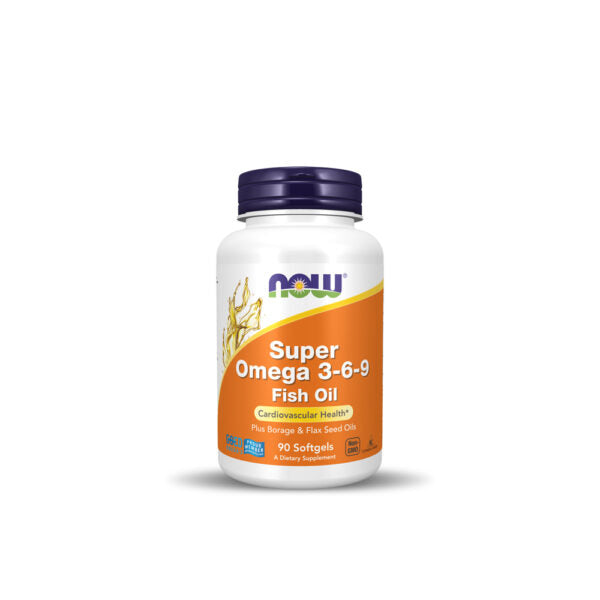 Now Foods Super Omega 3-6-9 Fish oil-90Serv-90Soft Gels