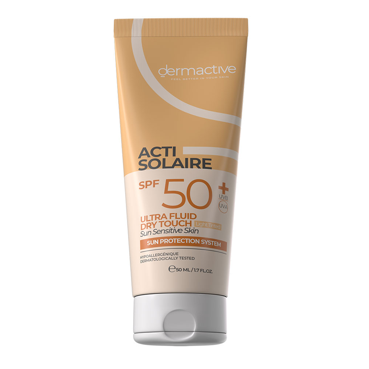 Active Protector Solar ACTI-SOLAIRE SPF 50+ Ultra Fluid Light Tinted – Rashed Pharmacy