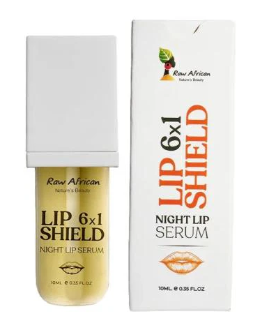 Raw African lip shield
