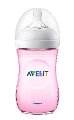 avent baby bottel 260 ml pink