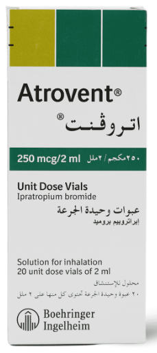 Atrovent 250 Mcg/ 2Ml, For Asthma Symptoms - 20 Vials