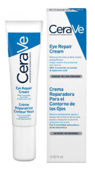 CeraVe Eye Repair Cream For Dark Circles And Puffiness With Hyaluronic Acid 14ml