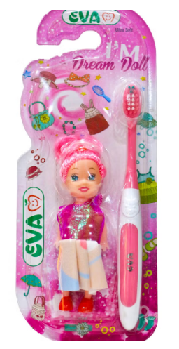 Eva Toothbrush Ultra Soft With Doll For Girls