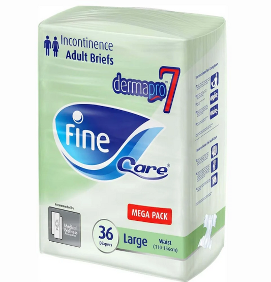 Fine Care Adult Diapers, Large Size, 36 Pieces