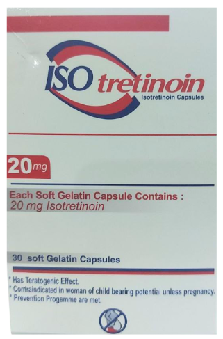 ISOTRETINOIN 20 MG 30 SOFT GELATIN CAP