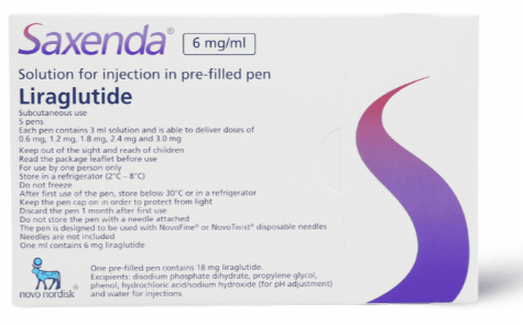 Saxenda 6 Mg/Ml, Reduce Blood Glucose Level - 5 Pens