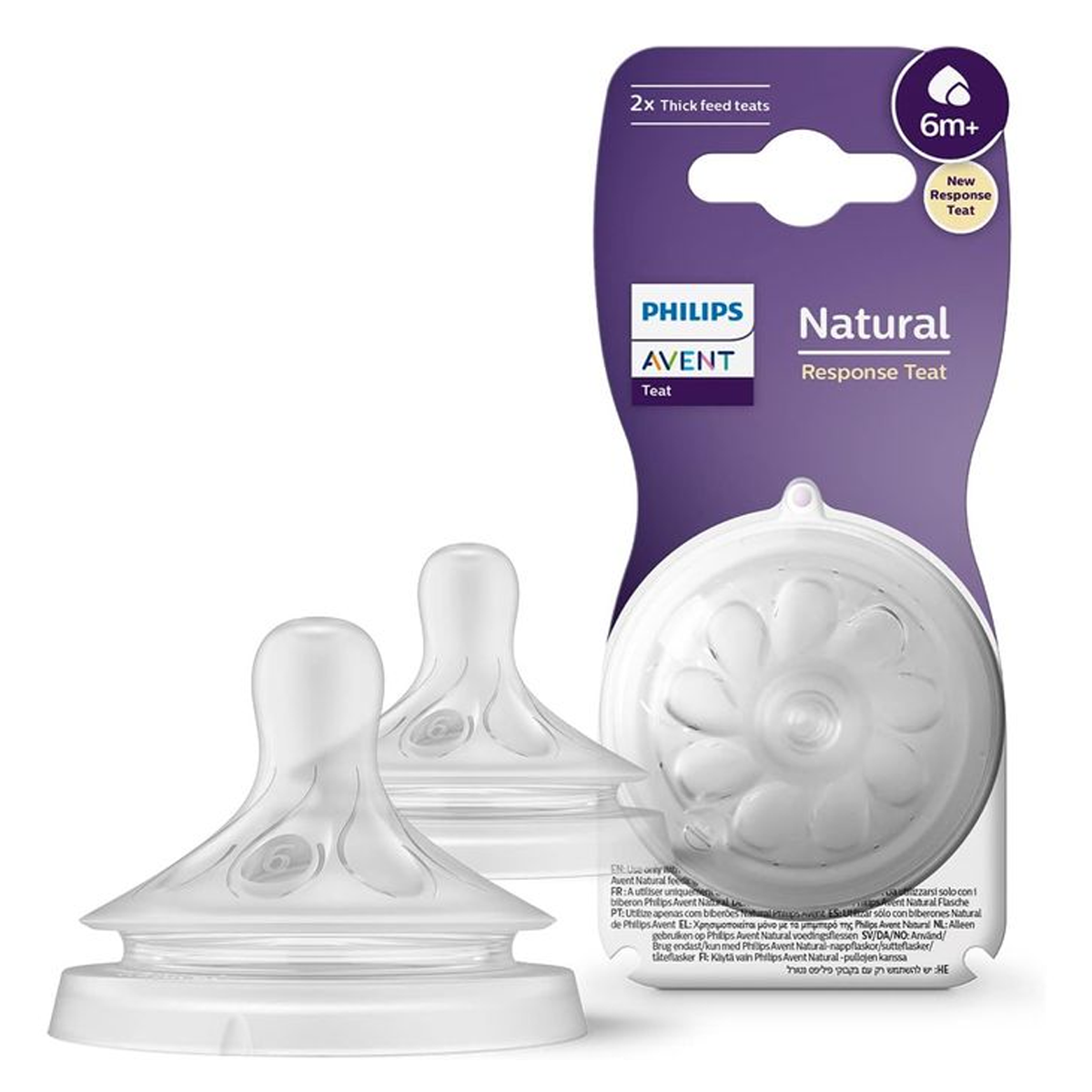 Philips Avent Natural Response Nipple Flow 6M+