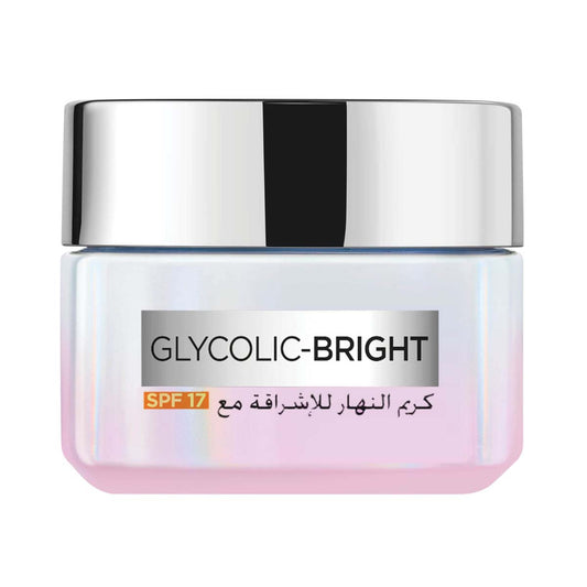 loreal glycolic bright cream daywith spf17