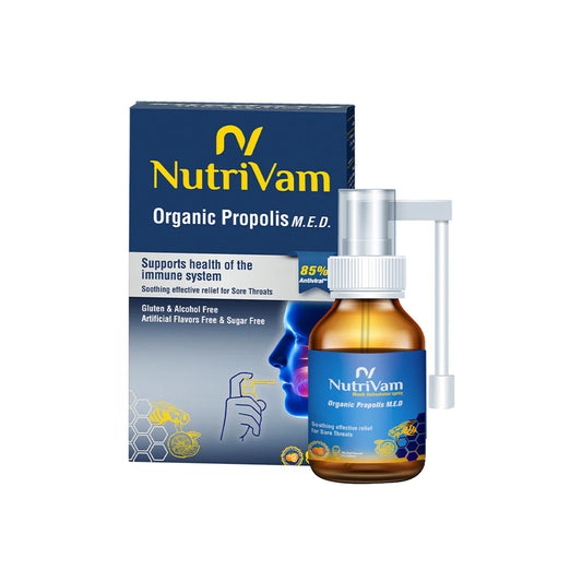 nutrivam organic propolis spray 20ml