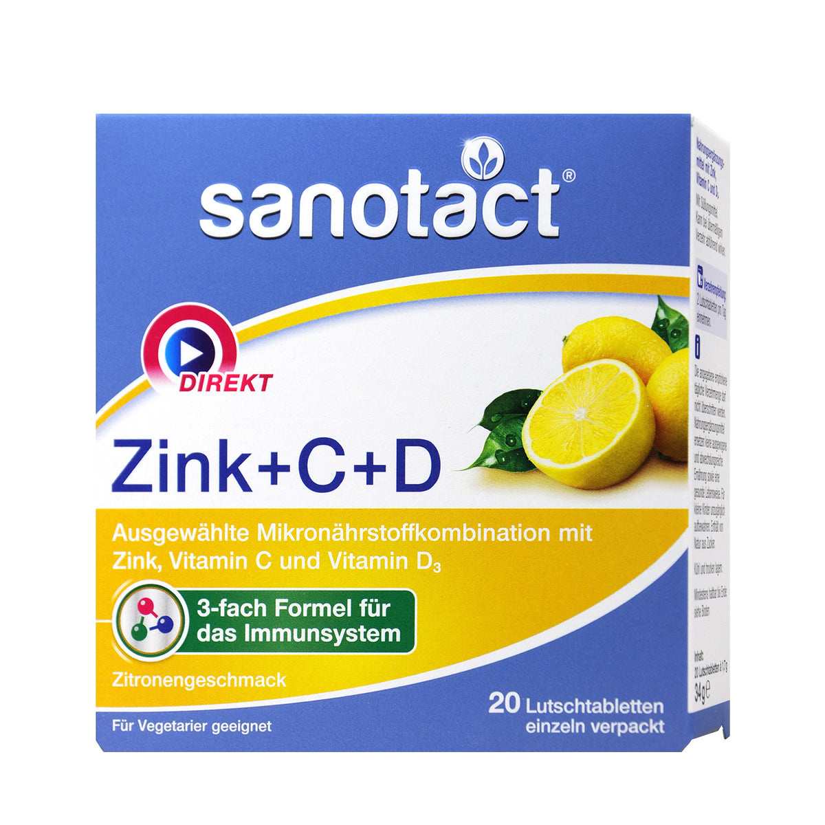 sanotact zinc+c+d loz