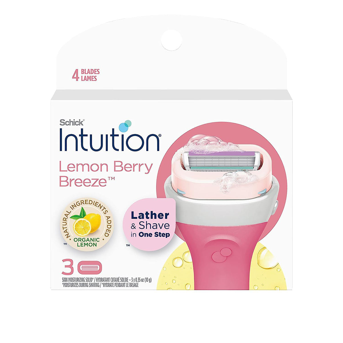 schick intuintion lemon 3pcs